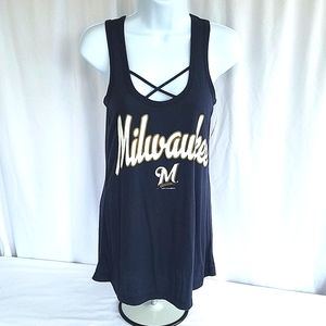 Genuine Merchandise by Campus Lifestyle Milwaukee Blue Tank Top Size XS